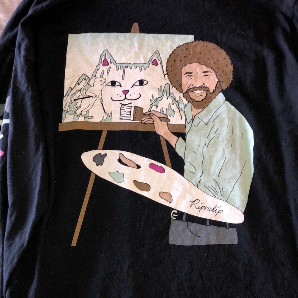 Bob Ross rip n dip long sleeve